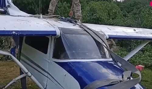 La intervención fue desarrollada por el Comando Especial del Vraem y la PNP. Foto: Captura Canal N La intervención fue desarrollada por el Comando Especial del Vraem y la PNP. Foto: Captura Canal N