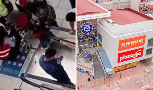 Menor queda atrapado en escaleras del centro comercial Rea Plaza en Cusco