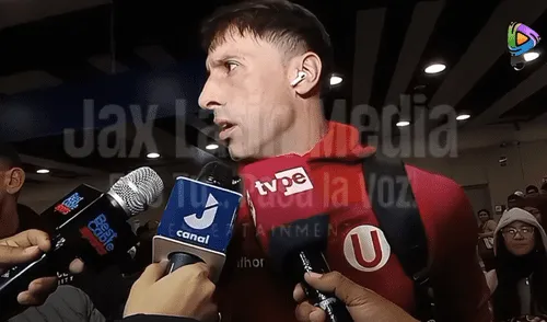 Sebastián Britos dio su análisis sobre el partido de Universitario frente Sport Huancayo. Foto: captura  Jax Latin Media