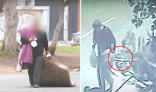 Hombre ha roto árboles de algunas casas, según los vecinos.