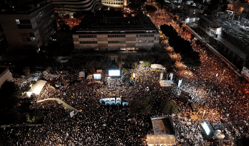 Se realizaron protestas masivas en Israel para exigir liberación de rehenes.