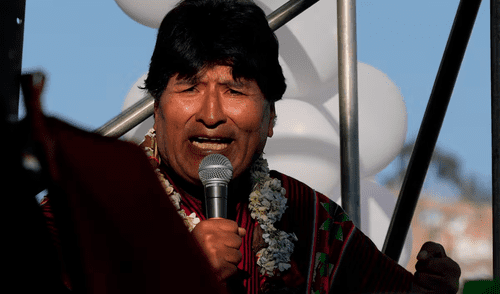 Evo Morales celebró el "triunfo" del voto nulo tras obtener el 20% de las preferencias. Evo Morales celebró el "triunfo" del voto nulo tras obtener el 20% de las preferencias.