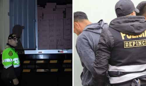 La Policía detiene a dos peruanos y un argentino de 'Los terribles de Pasamayo' por robo de camión con mercadería.