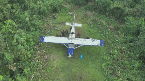 Narcoavioneta descubierta en Echarate, Cusco, tenía la placa clonada.