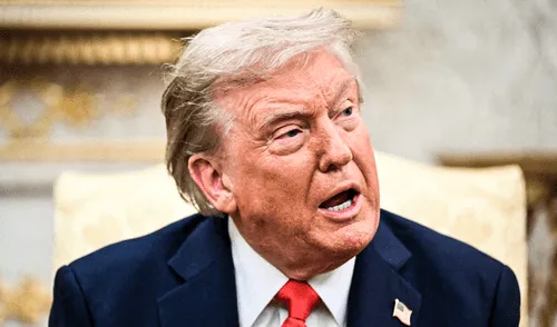 El mandatario estadounidense viene manteniendo una reunión en Estados Unidos con líderes europeos y Volodímir Zelenski. Foto: AFP. Trump revela que en "una semana o dos" podría haber una solución a la guerra entre Rusia y Ucrania