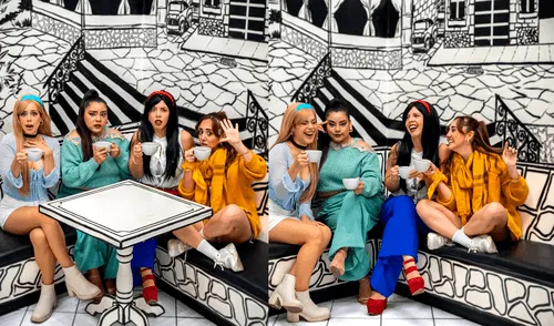 La obra 'Princesas en terapia' se presentará del 16 de septiembre al 2 de octubre en el Centro Cultural Ricardo Palma, explorando la lucha interna de cuatro mujeres. Fotos: difusión Obra de teatro musical ‘Princesas en terapia’ se estrenará en el Centro Cultural Ricardo Palma