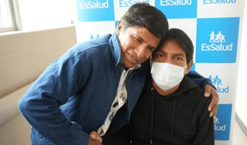 Carlos Zapata Acian y su hijo, Carlos Zapata Capristán. Foto: EsSalud