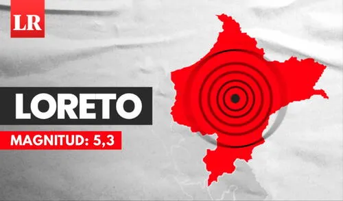 Sismo de magnitud 5,3 sacude Loreto