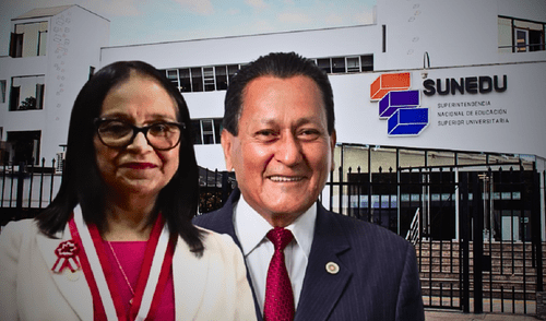 Lida Asencios y Carlos Reyes, los dos rectores que ingresan a Sunedu. Lida Asencios y Carlos Reyes, los dos rectores que ingresan a Sunedu.