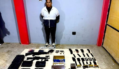 Memín, sería el proveedor de armas de bandas criminales que operan en Lima. Foto: PNP