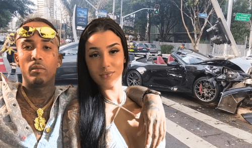 Los influencers Bia Miranda y Samuel Sant'anna sufrieron un accidente de tránsito en Brasil. Los influencers Bia Miranda y Samuel Sant'anna sufrieron un accidente de tránsito en Brasil.