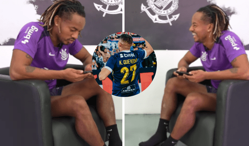 André Carrillo reaccionó al gol de Kevin Quevedo que le dio triunfo a Alianza Lima en la Sudamericana. Foto: composición LR/captura Denganche/Agencia Blanquiazul