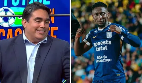 Diego Arcos elogió a sus compatriotas Eryc Castillo y Fernando Gaibor, entre otros jugadores aliancistas. Foto: composición de LR/captura de DirecTV/Alianza Lima