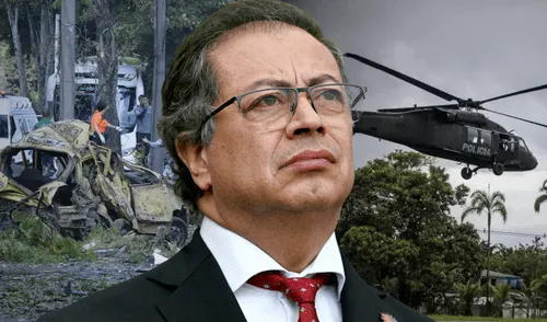 Cinco muertos y 36 heridos en atentado cerca de la Base Aérea de Cali. Foto: EFE/Raúl Palacios Colombia - Gustavo Petro - Cali - Amalfi
