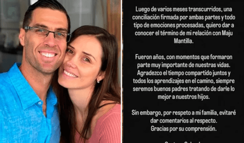 Maju Mantilla y Gustavo Salcedo tienen dos hijos en común.