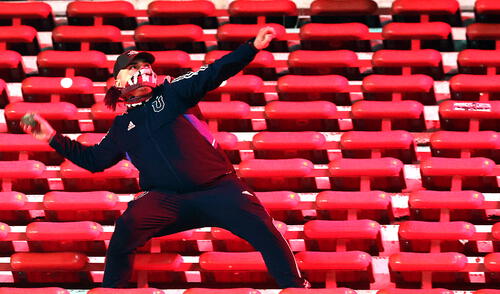 Disturbios en el estadio Libertadores de América. AFP