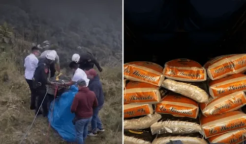 Matan a chofer de tráiler en Huánuco durante robo de sacos de arroz.