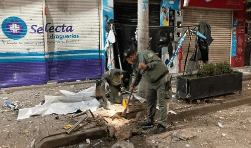 Explosivo detonado cerca de la Alcaldía de Florencia, Colombia, sin víctimas. Foto: RTVC Noticias Colombia - Atentado
