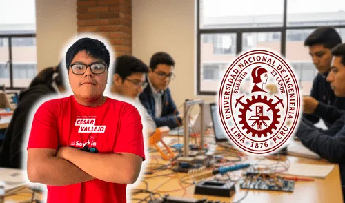 Harold Guerrero obtuvo el primer lugar en la carrera de Ingeniería Mecánica Eléctrica en la UNI.