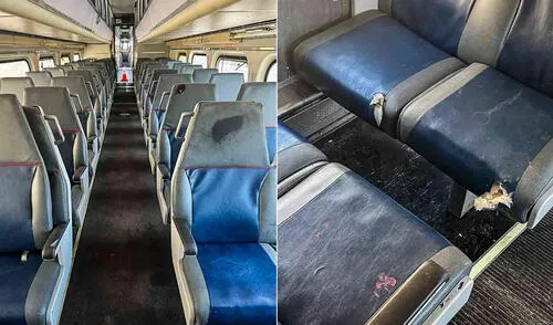 Segundo lote de trenes Caltrain de López Aliaga que llegarán a Lima fueron vandalizados: asientos rotos y ventanas rajadas