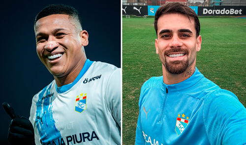 Fernando Pacheco fue el '9' en el último partido, pero Felipe Vizeu llegó como el nuevo goleador del club. Foto: composición de LR/Sporting Cristal