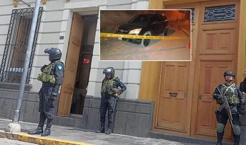 Delincuentes fugaron en auto negro que luego abandonaron, después fueron a hotel del cercado de Arequipa. Foto: Mirelia Quispe - La República. Delincuentes fugaron en auto negro que luego abandonaron, después fueron a hotel del cercado de Arequipa. Foto: Mirelia Quispe - La República.