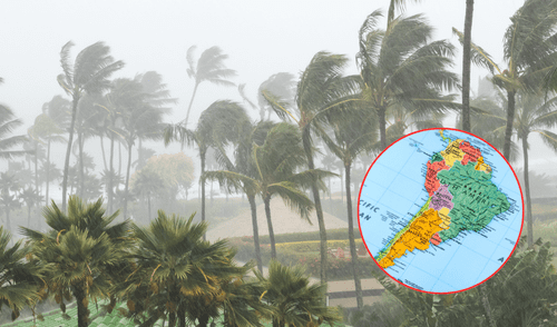 Con 119 km/h el fenómeno se clasifica como huracán. Foto: Composición LR