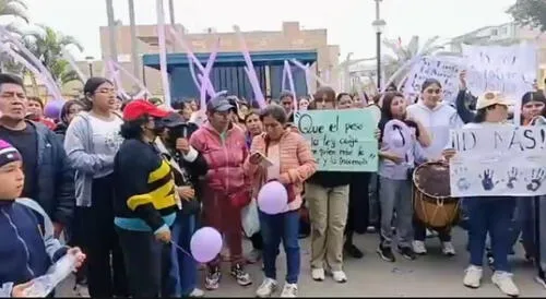 Cientos de pobladores de Cañete exigen justicia por secuestro y abuso de una menor.