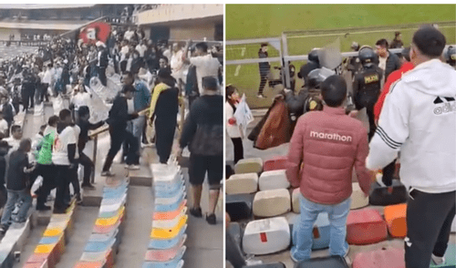Presuntos hinchas ''infiltrados'' entraron al Estadio Monumental para presenciar el clásico del fútbol peruano.