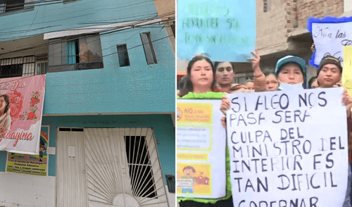 Padres protestan a las afueras del colegio. Foto: Composición LR Padres protestan a las afueras del colegio. Foto: Composición LR