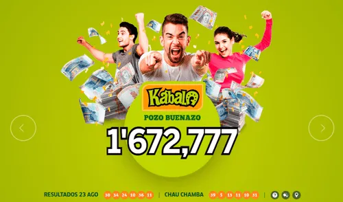 Nuevo sorteo de la Kábala este 26 de agosto. Foto: Kábala.