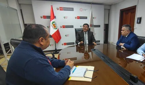 Guido Quintanilla se reunió con el Mininter Carlos Malaver para ver el tema de seguridad en los colegios.