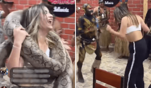 Ale Seijas de Son del Duke baila músicas amazónicas.