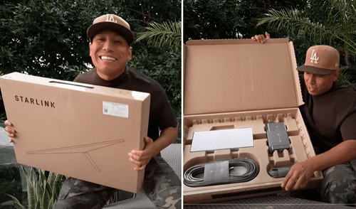 Youtuber Yulay probó el internet satelital Starlink de Elon Musk.