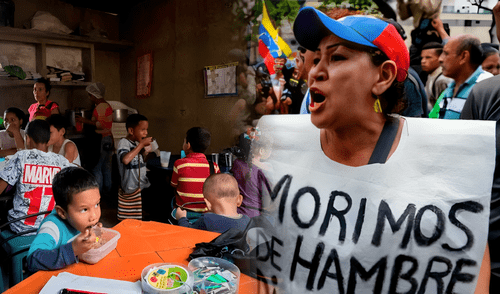 El 80% de los venezolanos vive en la pobreza y lucha por alimentarse. Foto: EFE Venezuela - Hambre en Venezuela