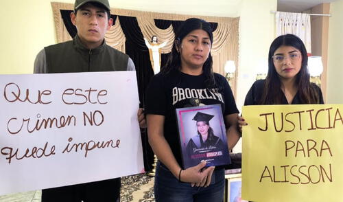 Familiares exigen a autoridades dar con los dos sospechosos. Foto: Emmanuel Moreno - La República.