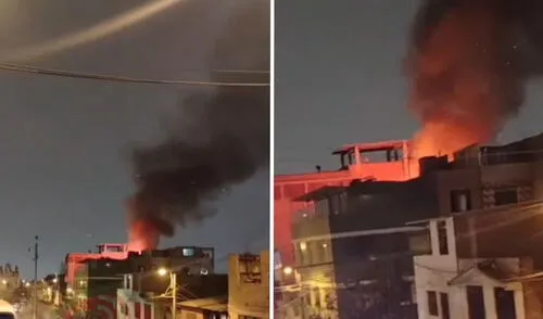 Fuerte incendio en el Rímac.