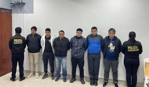 Seis policías de la BRECC Lima Sur intervenidos por sus compañeros de armas. Foto: La República