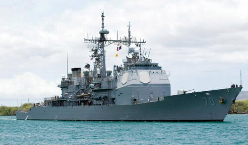 El USS Lake Erie puede lanzar misiles Tomahawk con un alcance de hasta 1.600 kilómetros. Foto: AFP Así es el USS Lake Erie, el impresionante buque lanzamisiles de EE. UU. con el que Trump busca asustar a Maduro