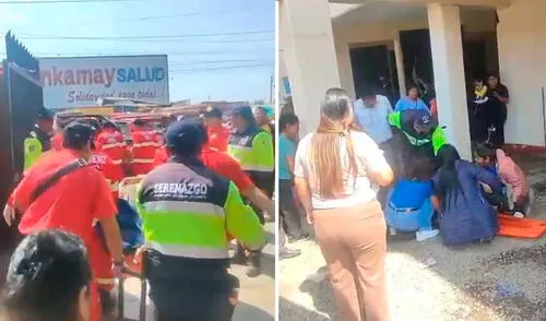 Los más de 50 alumnos fueron trasladados a los centros médicos por el personal de serenazgo y paramédicos de Cañete. Foto: Composición LR/Vladimir Rojas Los más de 50 alumnos fueron trasladados a los centros médicos por el personal de serenazgo y paramédicos de Cañete. Foto: Composición LR/Vladimir Rojas