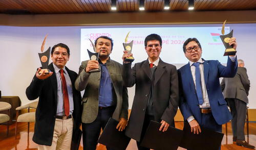 Ganadores del premio Copé. Foto: Difusión. Ganadores del premio Copé. Foto: Difusión.