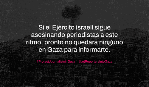 Comunicado de RSF a raíz de la convocatoria global en busca de justicia para el periodismo en Gaza.