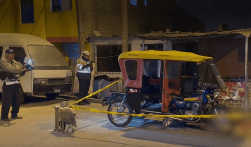 Víctima recibió al menos cuatro disparos según testigos. Foto: captura América Noticias Víctima recibió al menos cuatro disparos según testigos.