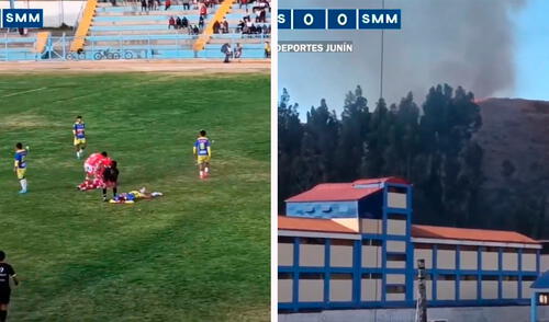 Incendio forestal se llevó a cabo en la provincia de Concepción, región de Junín. Foto: composición LR/Deportes Junín Equipos de Copa Perú disputan pase a fase final en medio de un incendio forestal