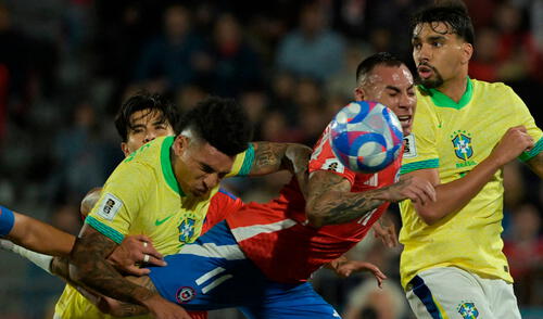 Brasil ya clasificó al Mundial, mientras que Chile se quedó sin chance alguna de hacerlo. Foto: AFP