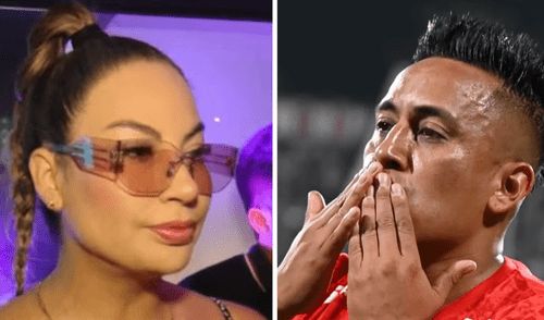 Pamela López sorprende con este peculiar gesto con Cueva. Foto: Composición LR/Captura. Pamela López sorprende con este peculiar gesto con Cueva.