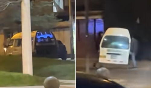 Insólita situación alcanzó más de 150.000 visualizaciones en redes sociales. Conductor sorprende al cargar puerta trasera de combi en plena vía pública