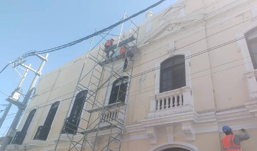Los trabajos, con duración de treinta días y financiados por la Aseguradora, incluyen la limpieza y pintado. Fuente: Difusión.