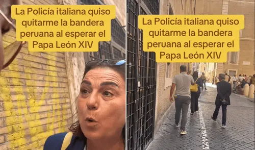 La Policía italiana intentó quitarle la bandera del Perú a una ciudadana peruana.