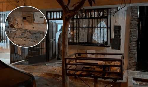 Varias casas quedaron afectadas tras ataque con explosivos. Foto: Composición LR / Cortesía